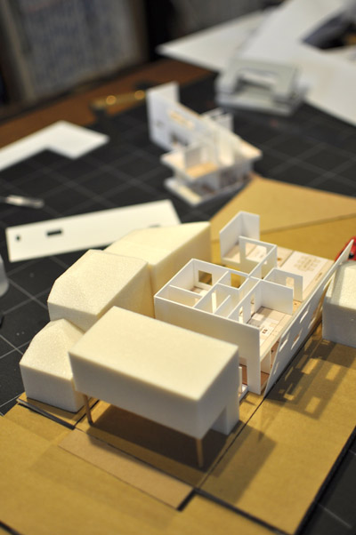 二世帯住宅模型作製
