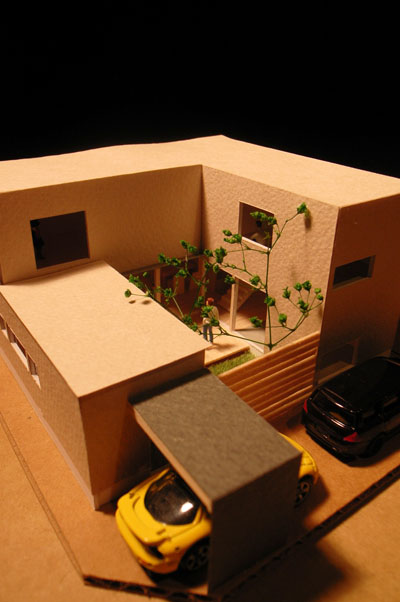コートハウス模型