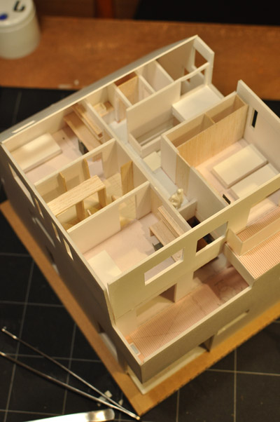 立川３世帯住宅スタディ模型