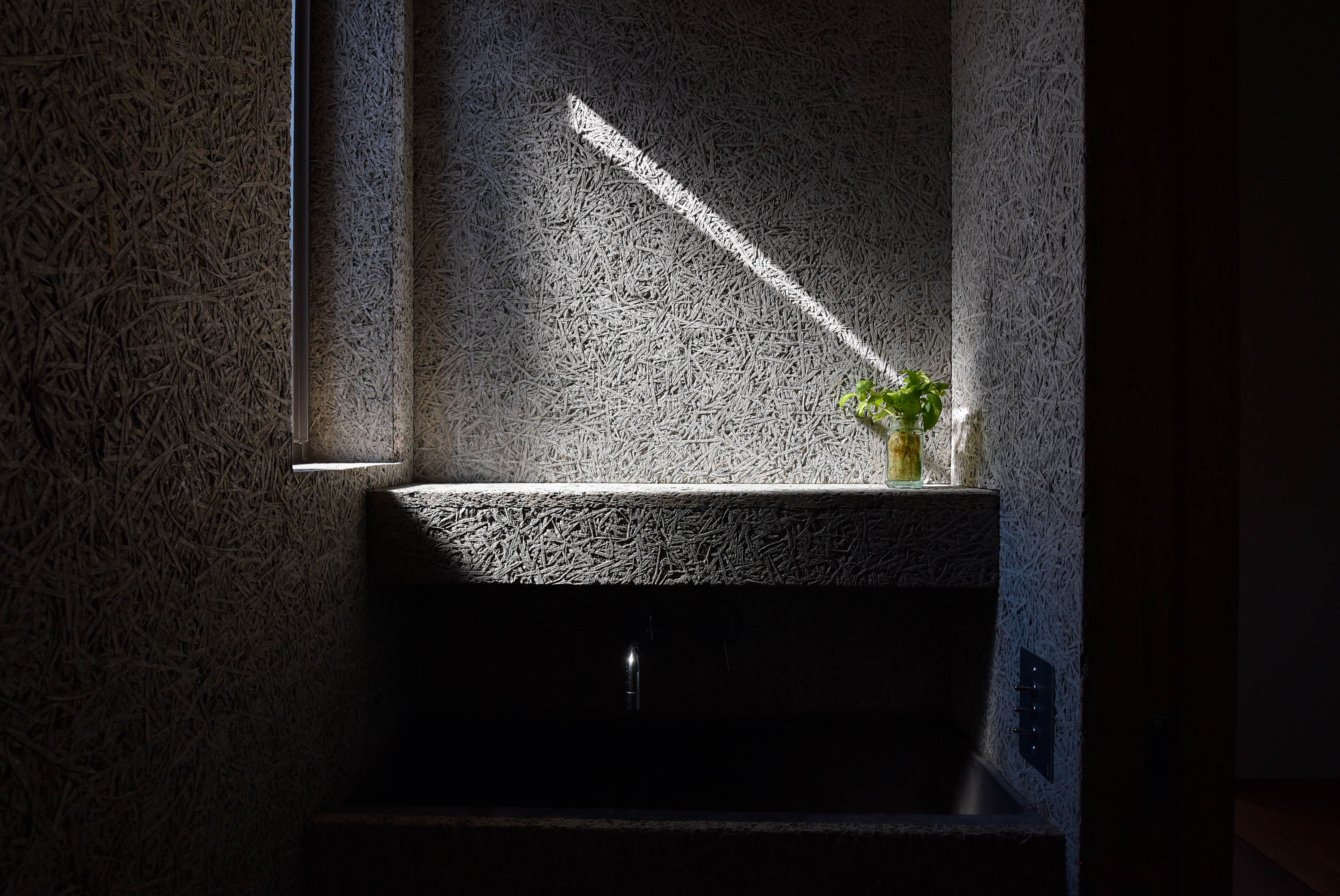 木毛セメント板仕上げ